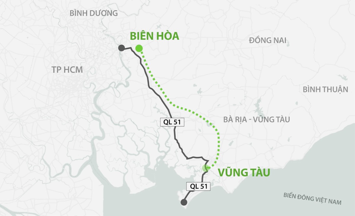 Đề xuất đầu tư công cao tốc Biên Hòa - Vũng Tàu